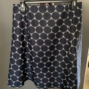 ReneeC  blue & white  Assymetrical Skirt